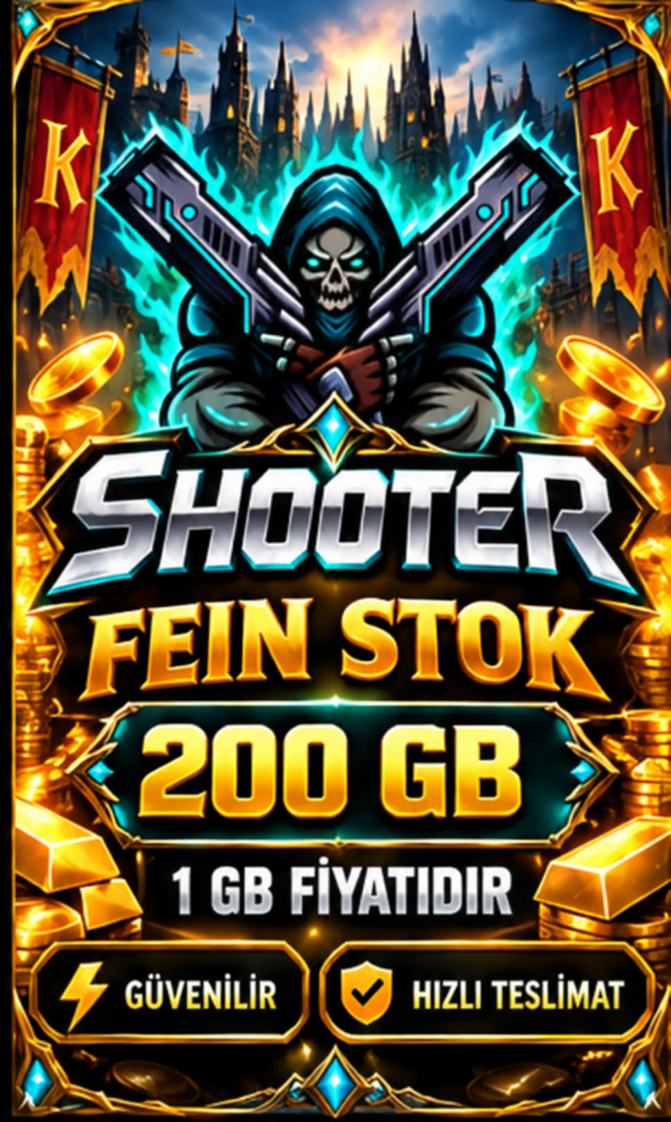 FEİN STOK (200) GB / 1 GB FİYATIDIR